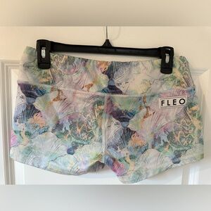Fleo Women's Pastel Patterned Athletic Shorts